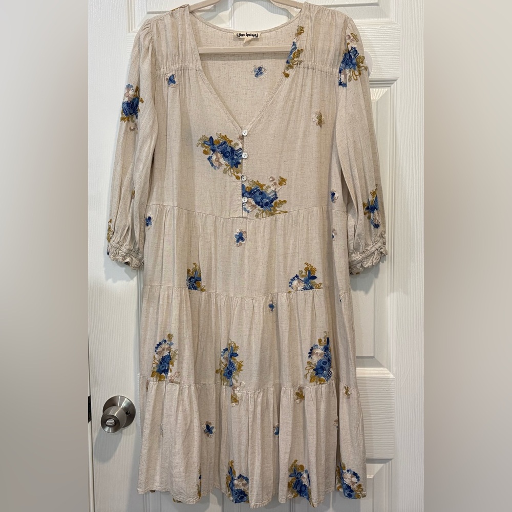 Embroidered Floral Dress